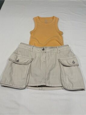 Garage Cream Cargo Skort
